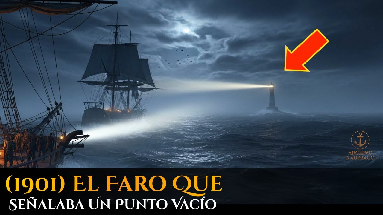 (1901, Atlántico Norte) EL FARO QUE SEÑALABA UN PUNTO COMPLETAMENTE VACÍO