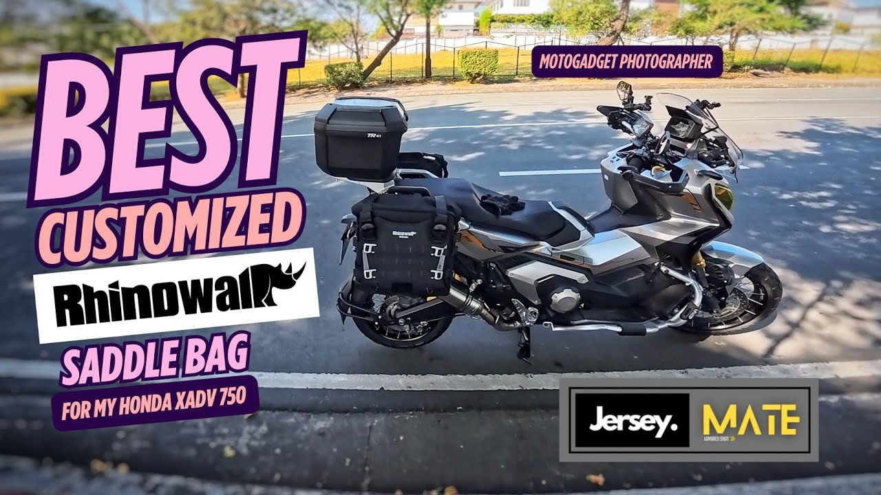 CUSTOMIZED RHINOWALK SADDLE BAGS FOR MY HONDA XADV IS FINALLY DONE I JerseyMate is Just Perfect 