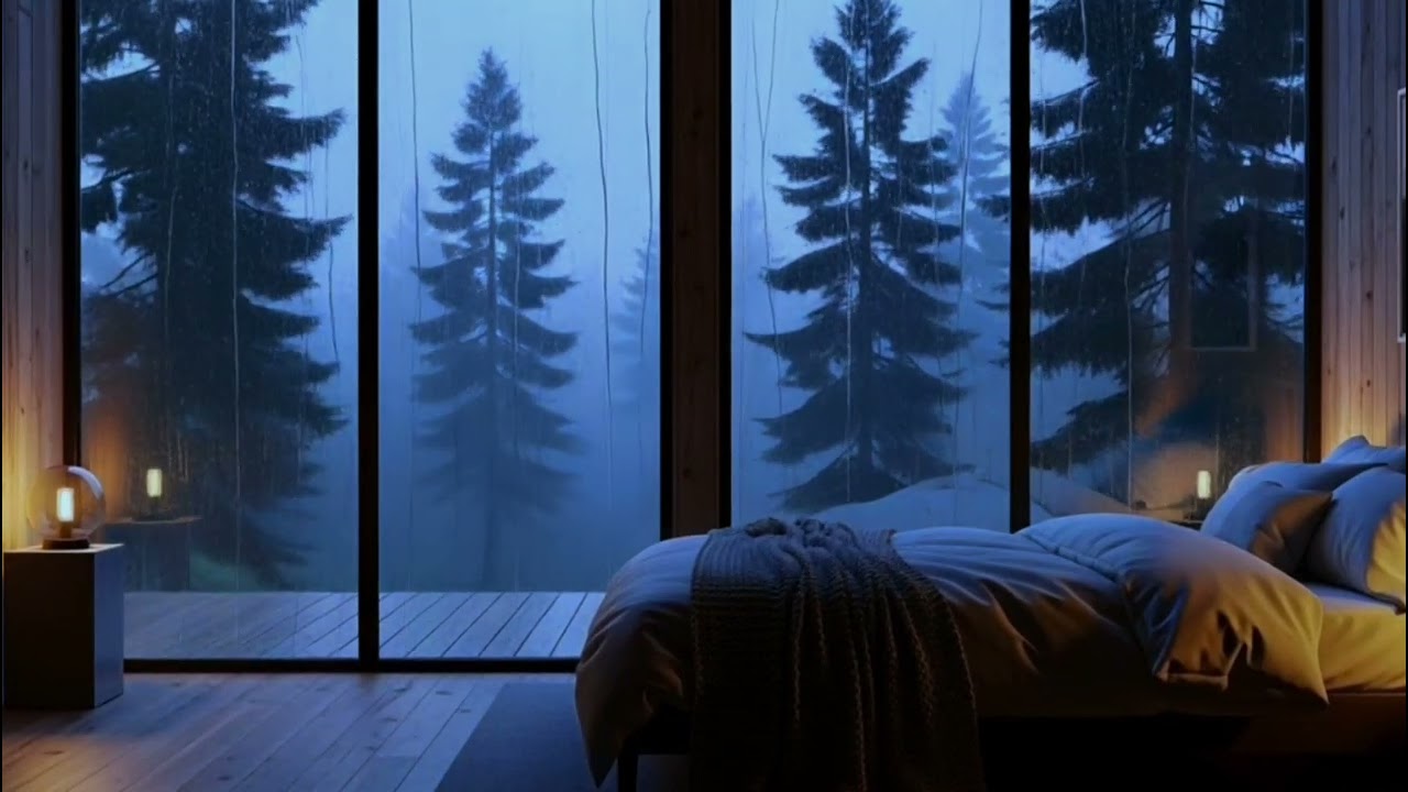 NO ADS 🌧️ COZY CABIN RAIN SOUNDS FOR STRESS RELIEF | LET THE RAIN SOOTHE YOU