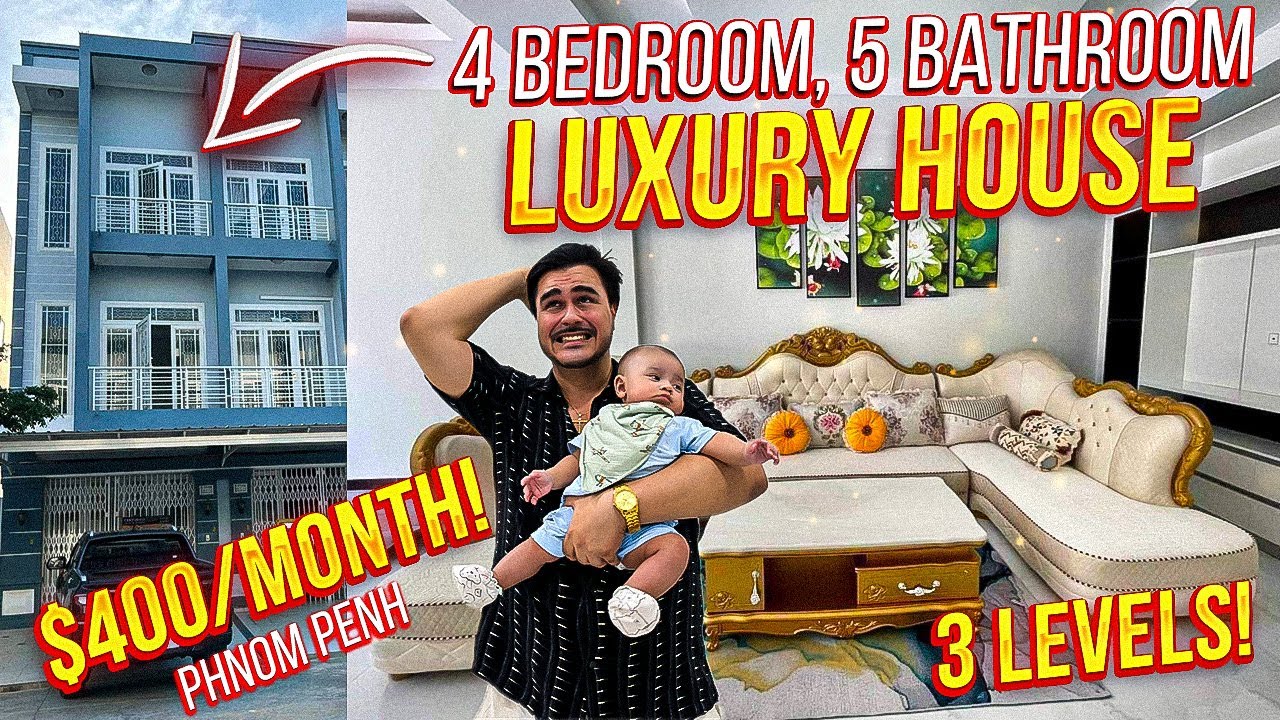 Retire in Cambodia in Luxury. Rent in Phnom Penh, Neighbourhood Tour, My New Baby Get's Vaccinated.