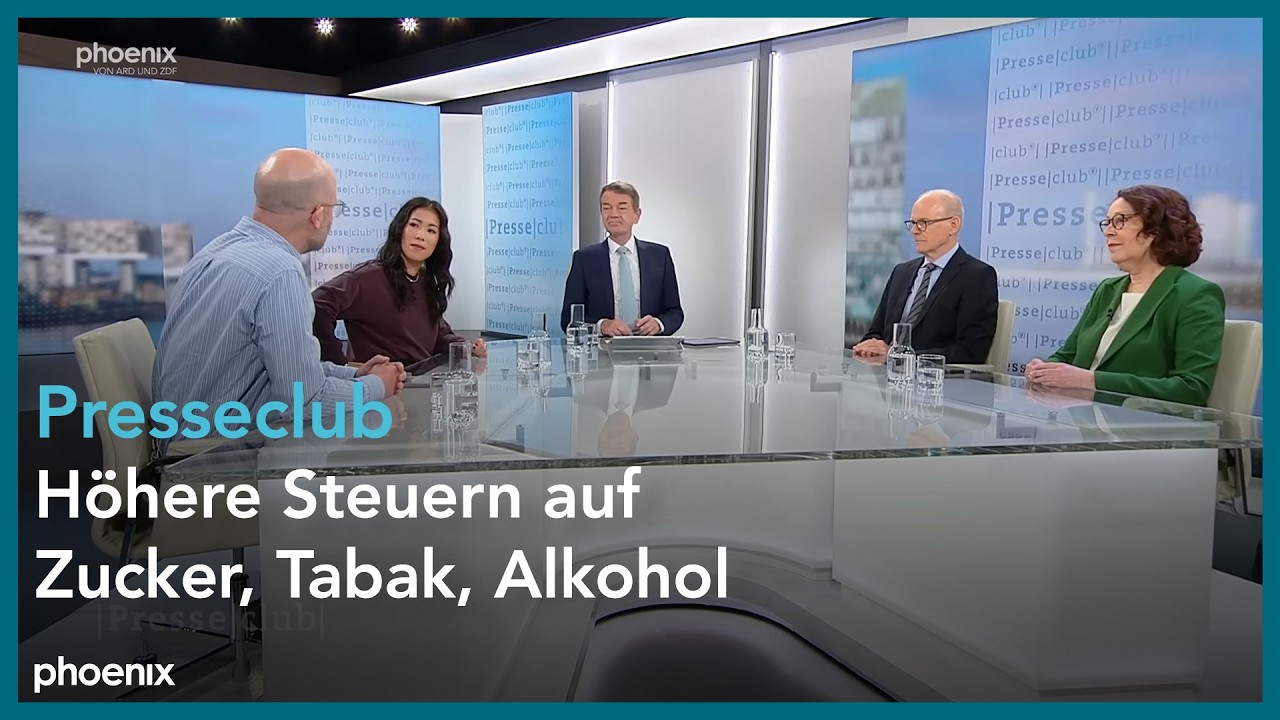presseclub: H&ouml;here Steuern auf Zucker, Tabak, Alkohol: F&uuml;rsorge oder Bevormundung? | 10.05.2026