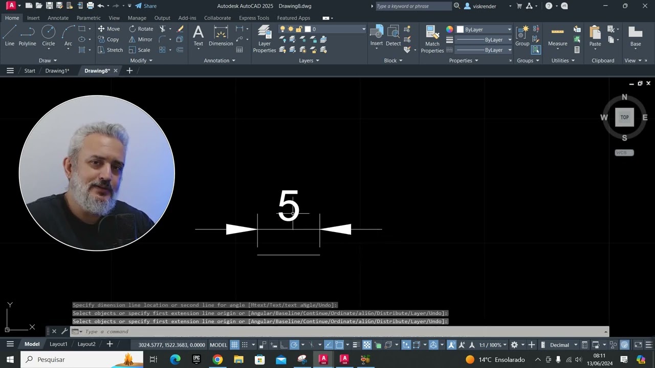 AutoCAD - Linha não aparece