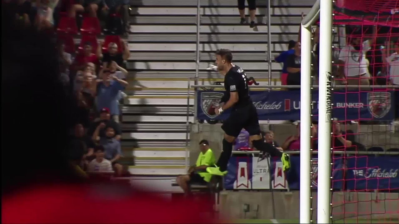 Justin Dhillon with a Goal vs. Monterey Bay