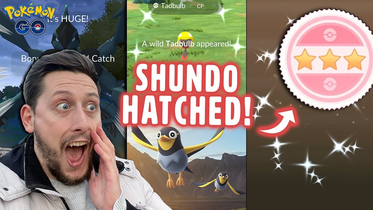SHUNDO Hatched! High Zaptitude *Shiny Tadbulb* & Wattrel Global Challenge | Pokémon GO