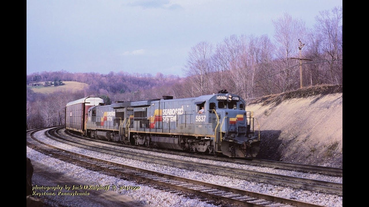 CSX,   4 Axle GE's in 1990 on the Keystone sub.     Part 1