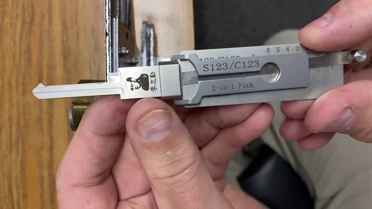 We Pick a Schlage S123/C123 Lock with Original Lishi's Latest 2-in-1 Tool