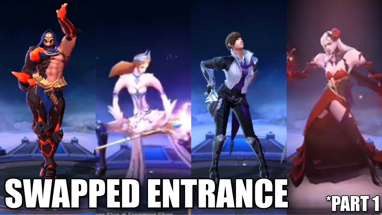 ML HEROES SWAPPED ENTRANCE | FUNNY ENTRANCE PART 1