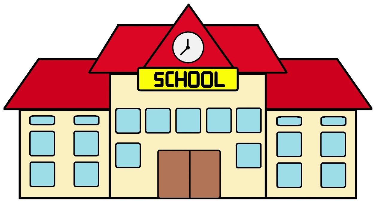How to draw Cartoon School MS Paint - PART 1