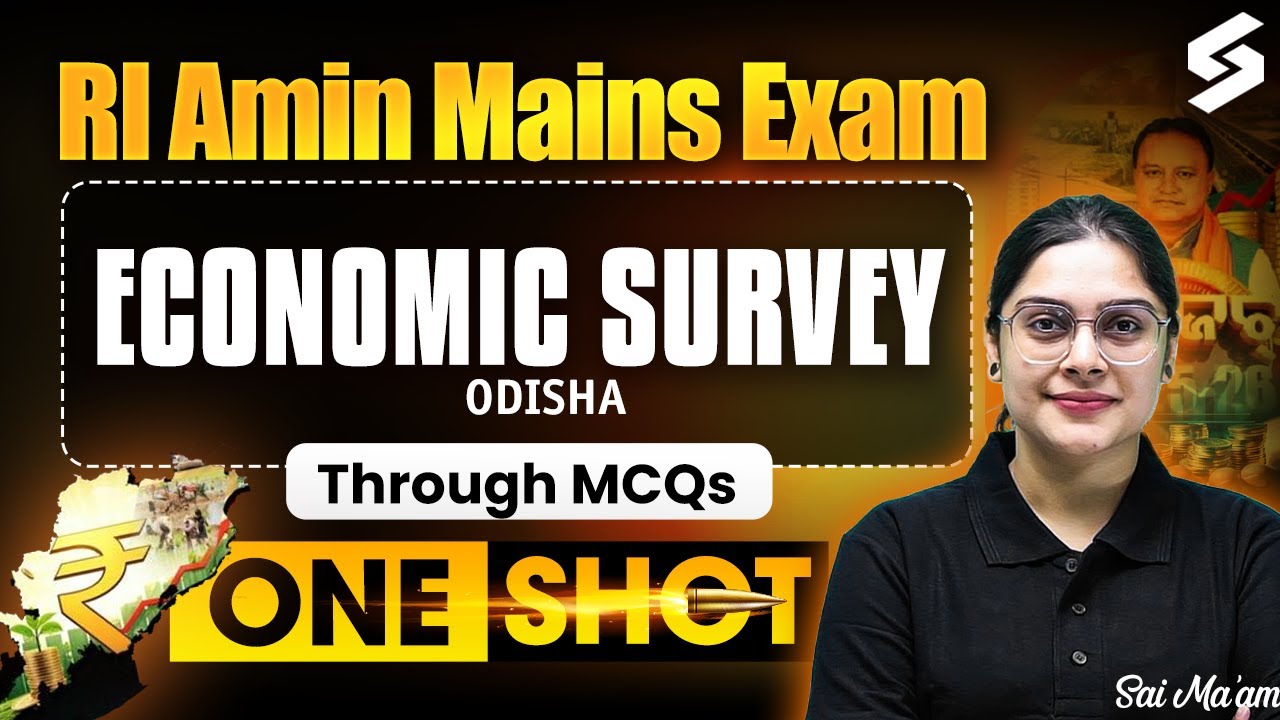 Odisha Budget & Economic Survey for RI AMIN Mains Exam | RI AMIN Mains Exam GK Classes by Sai Ma'am