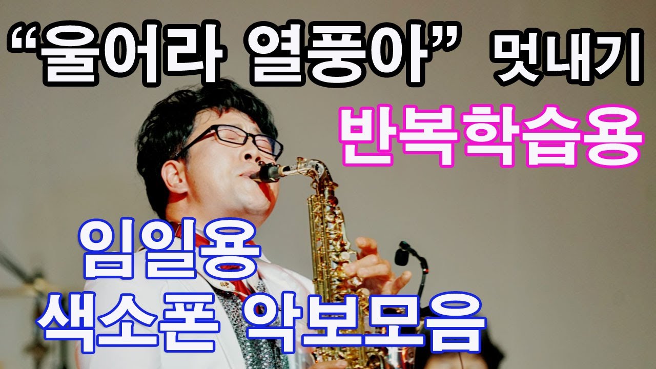 울어라열풍아 색소폰악보 - 임일용따라하기 악보영상 2탄 Saxophone cover/sheet  울어라열풍아색소폰연주악보