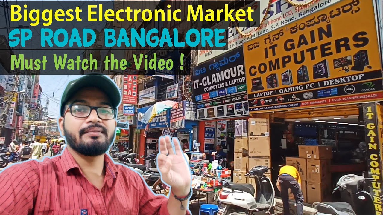 SP Road Electronic Market in Bangalore #bangalore #sproad #sproadbangalore