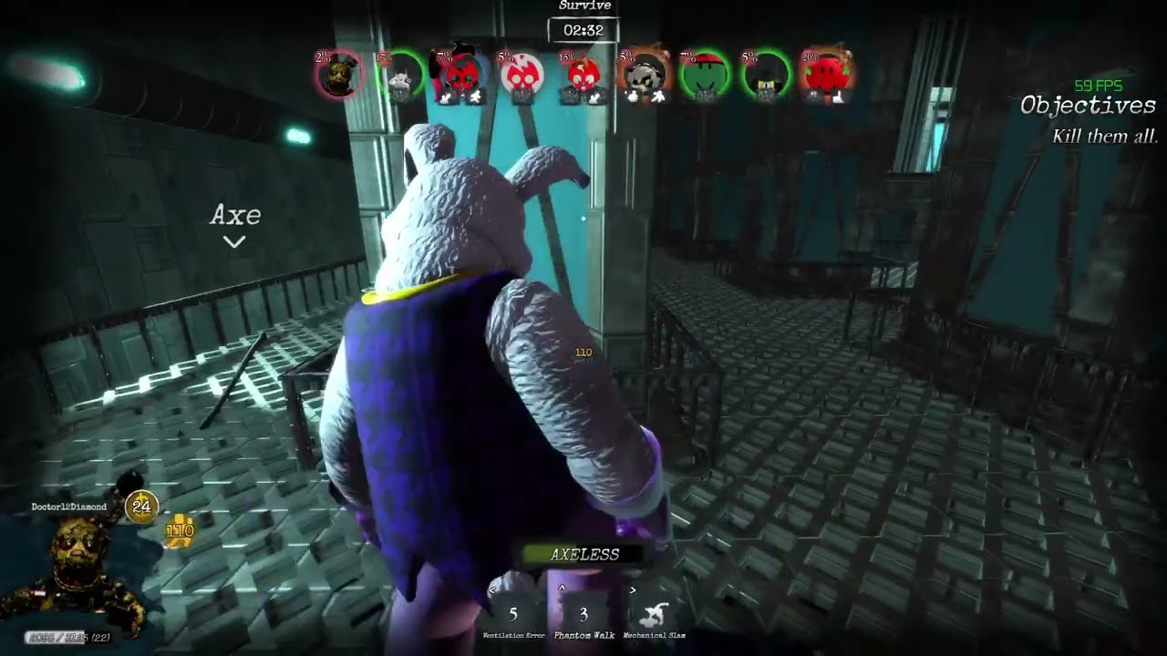 Springtrap Easter Bunny skin Gameplay [Pillar chase 2]