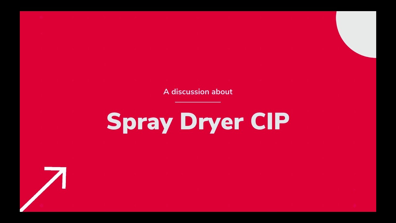 Caloris Webinar: Spray Dryer CIP
