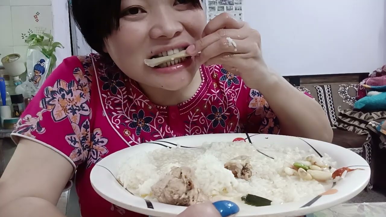 #Local Chicken Naga Style mukbang 🍛🍗🐔
