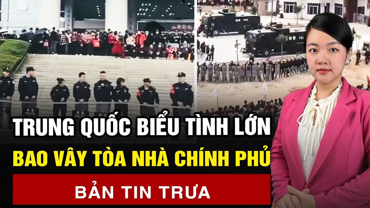 Trung Quốc biểu tình rầm rộ, người dân bao vây tòa nhà của chính phủ | 60 Giây Tinh Hoa TV
