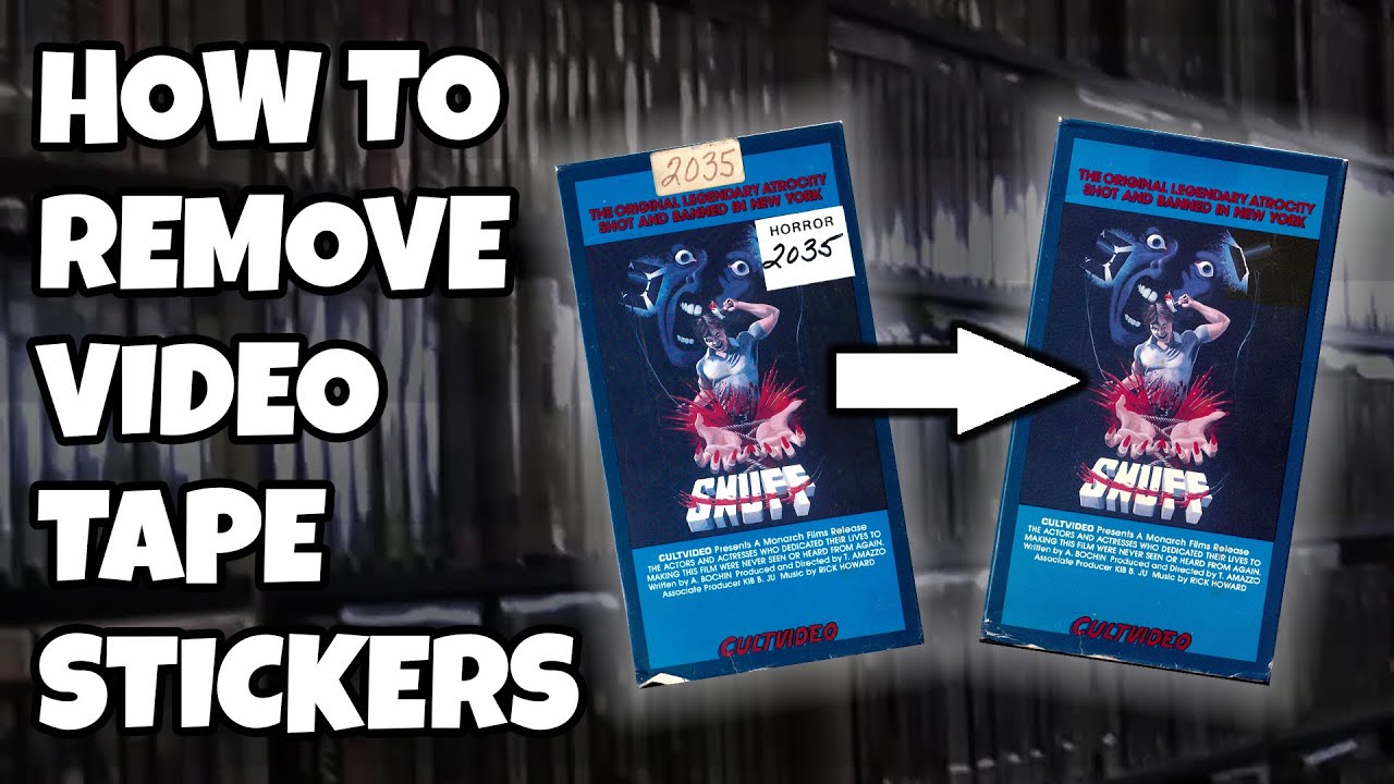 Removing Stickers From Videocassettes