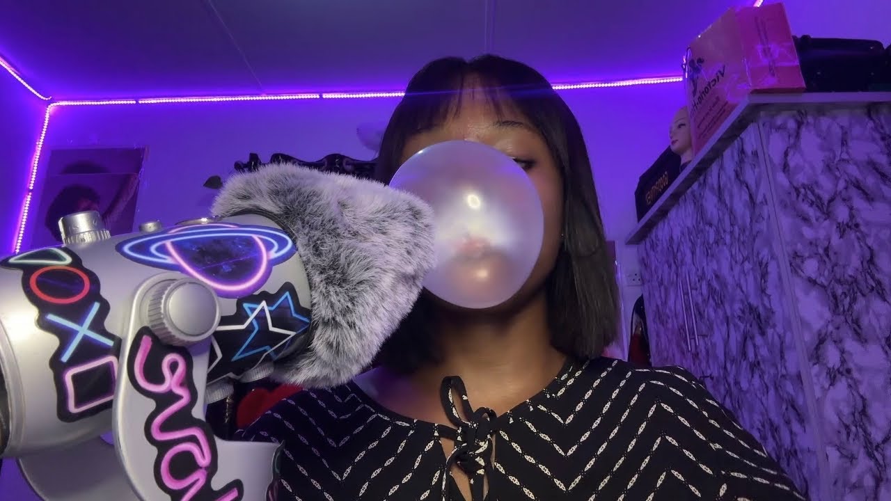 ASMR Ramble + Gum Chewing ✨ Snapping and Cracking Bubble Gum