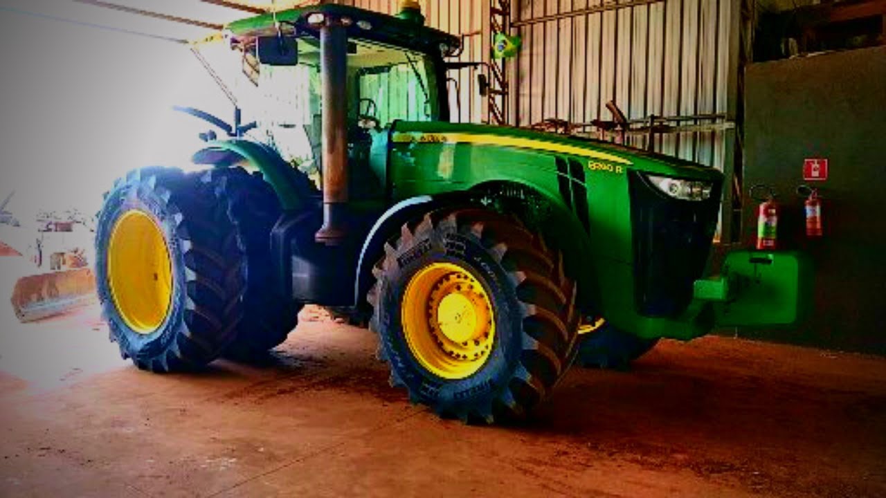 Como operar o trator john deere 8260 R de um jeito muito facil