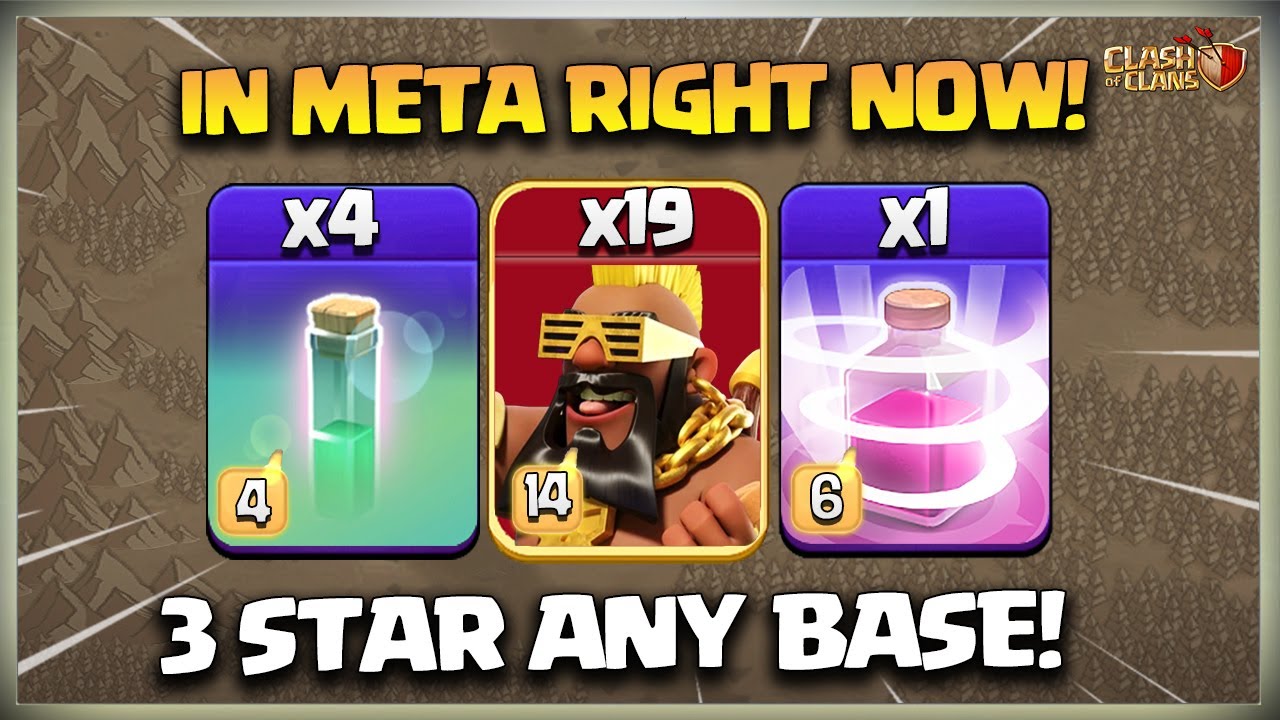 RC Charge + 19 Super Hogs + Recall = 3 star Any Th17 Base🎉Best Th17 Super Hog Attack Strategy in Coc