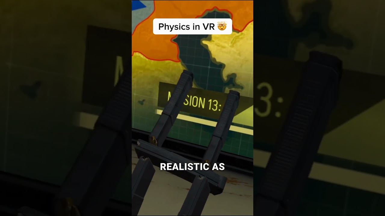 Physics in VR games 🤯 #zerocaliber2