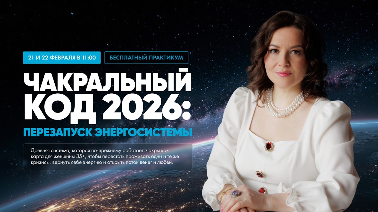 Вебинар с Эльмирой Довлатовой «Чакральный код 2026: Перезапуск энергосистемы» День 2
