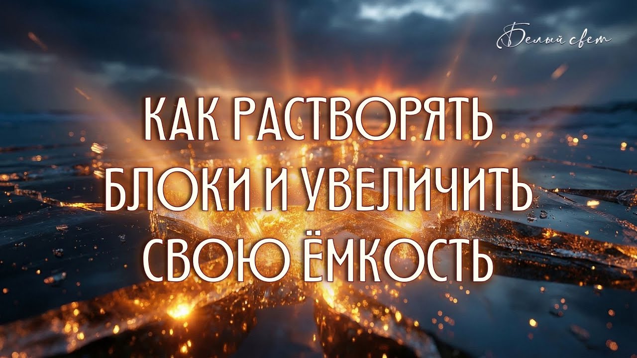 Как  растворить блоки и увеличить свою ёмкость