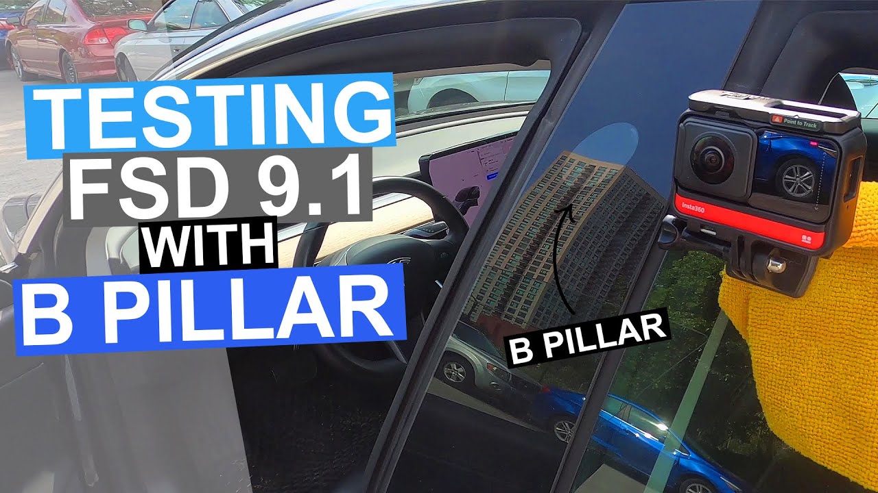 Testing FSD Beta 9.1 With B Pillar | Merging Lanes, Unprotected turns | 2021.4.18.13 FSD Beta V9.1