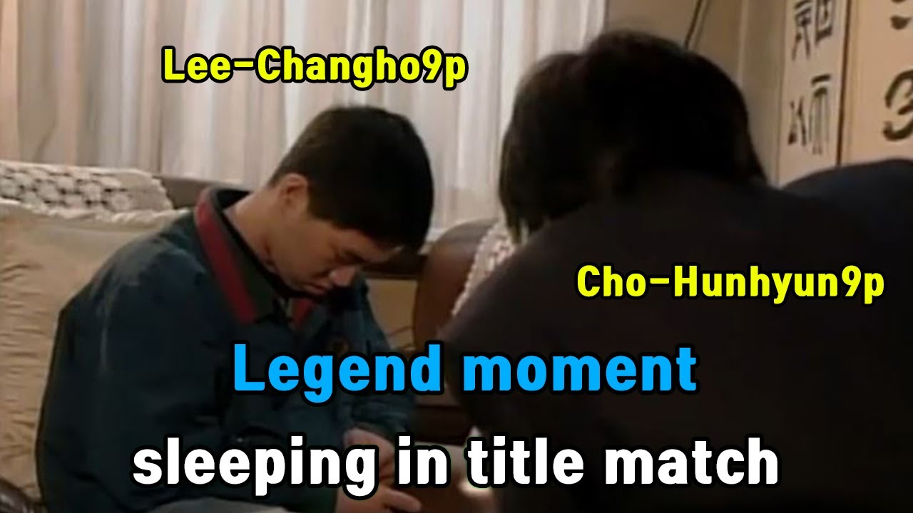 Lee-Changho is sleeping in front of his master Cho-hunhyun in title match