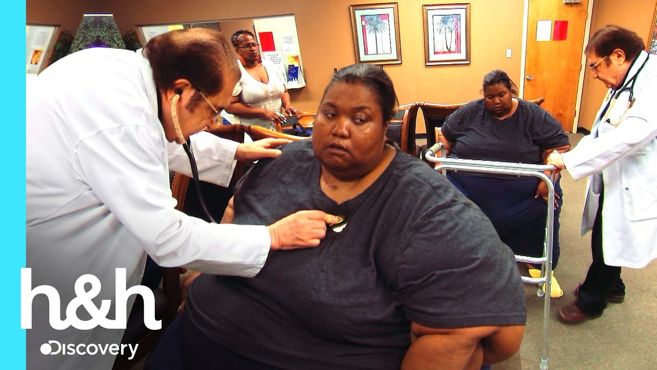Mujer de 329 kilos es hospitalizada tras su primera consulta m&eacute;dica | Kilos Mortales | Discovery H&H