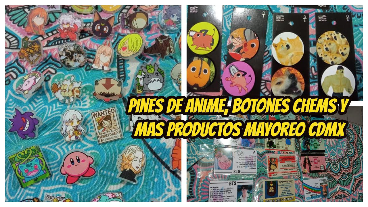 PINES DE ANIME, BOTONES CHEMS,  PELUCHES Y MAS KAWAI MAYOREO