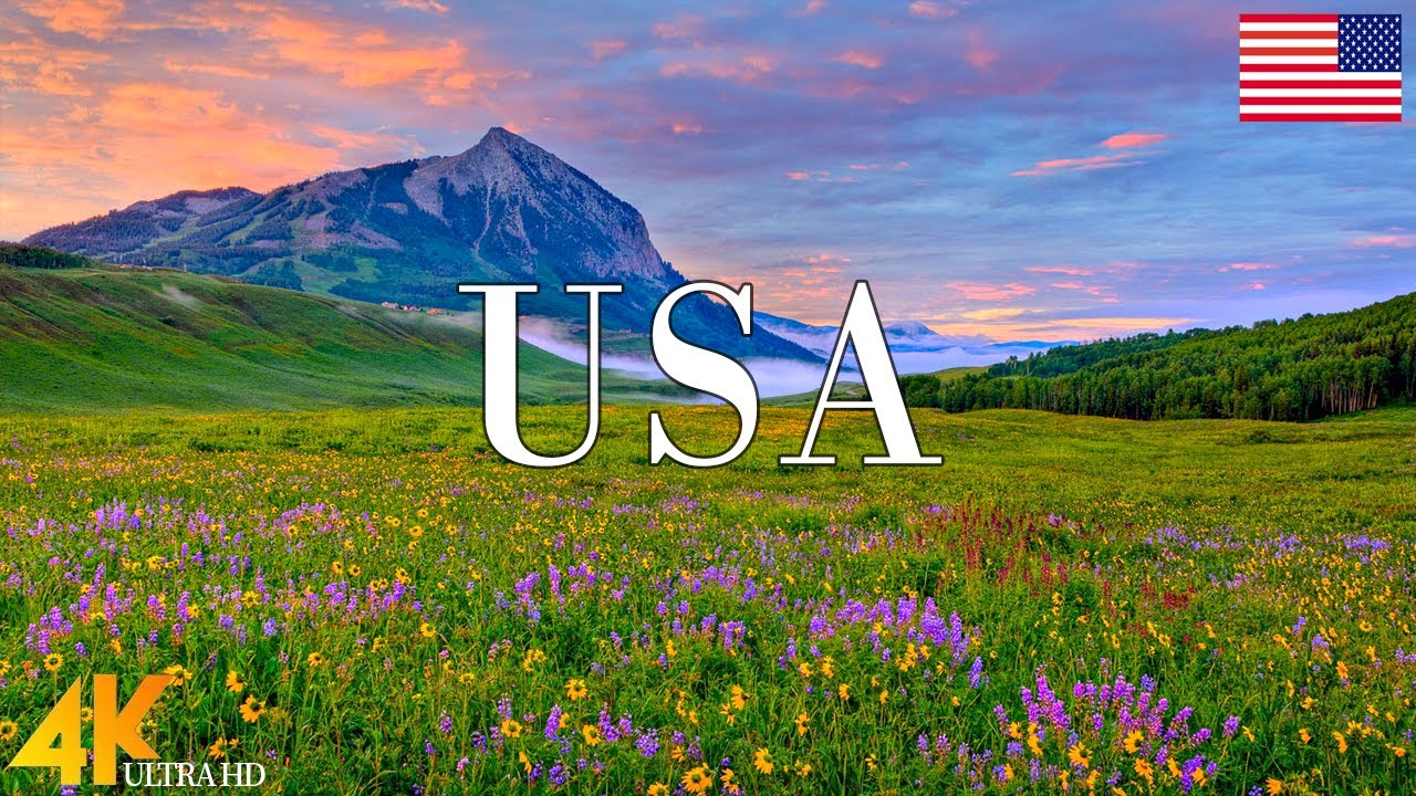 Spring USA 4K Ultra HD &bull; Stunning Footage USA, Scenic Relaxation Film with Calming Music.