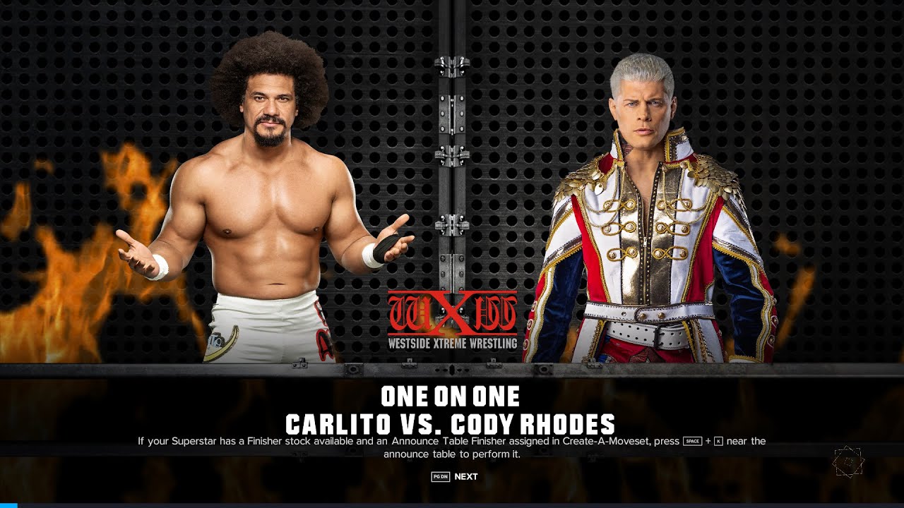 [ wXw spring 2 round ] - carlito vs cody rhodes