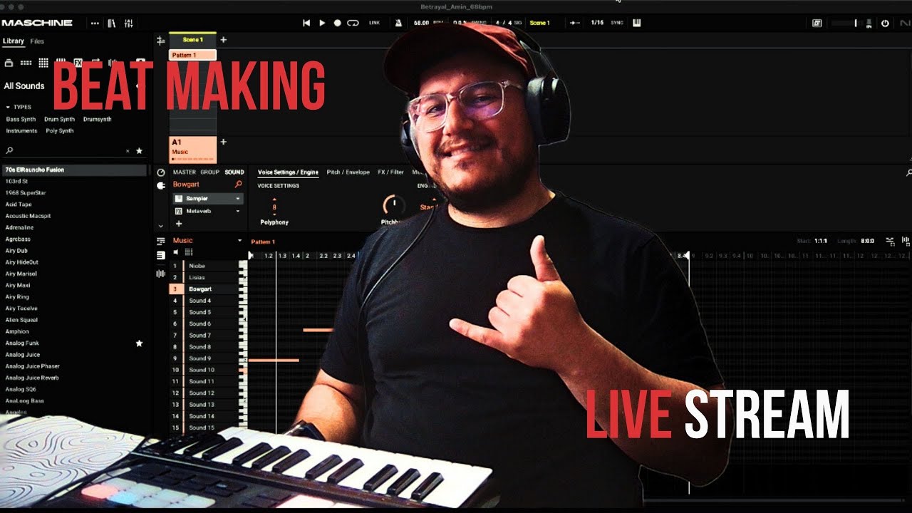 🔴 Live Beat-Making Session | Ambient and Dark Boom Bap Beats - Phantasiis
