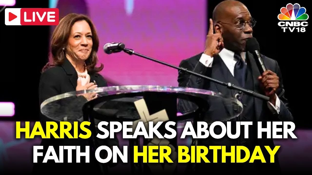 Kamala Harris LIVE: Georgia Churchgoers Sing ‘Happy Birthday’ to Kamala Harris in GA | Trump | N18G