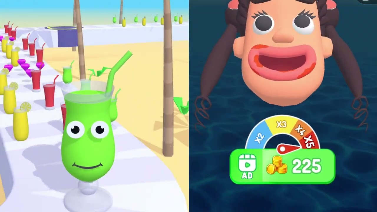 Juice Run Vs Burger Master - Gameplay Walkthrough Android IOS- All Level Max Tiktok