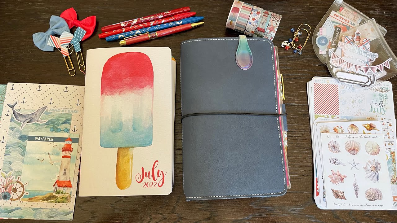 July Planner Perfect Setup | Planner and Journal in Wide | Beatrix Leather