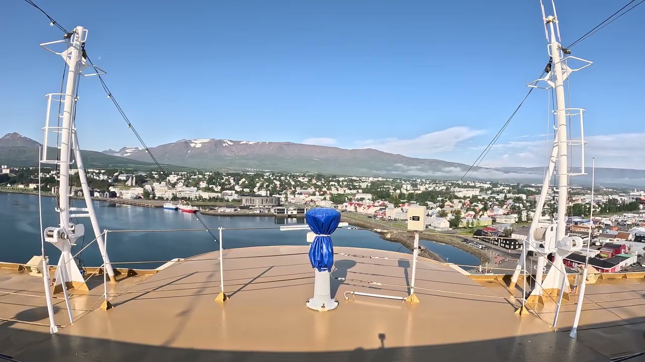 MS Rotterdam Akureyri Arrival Time-lapse