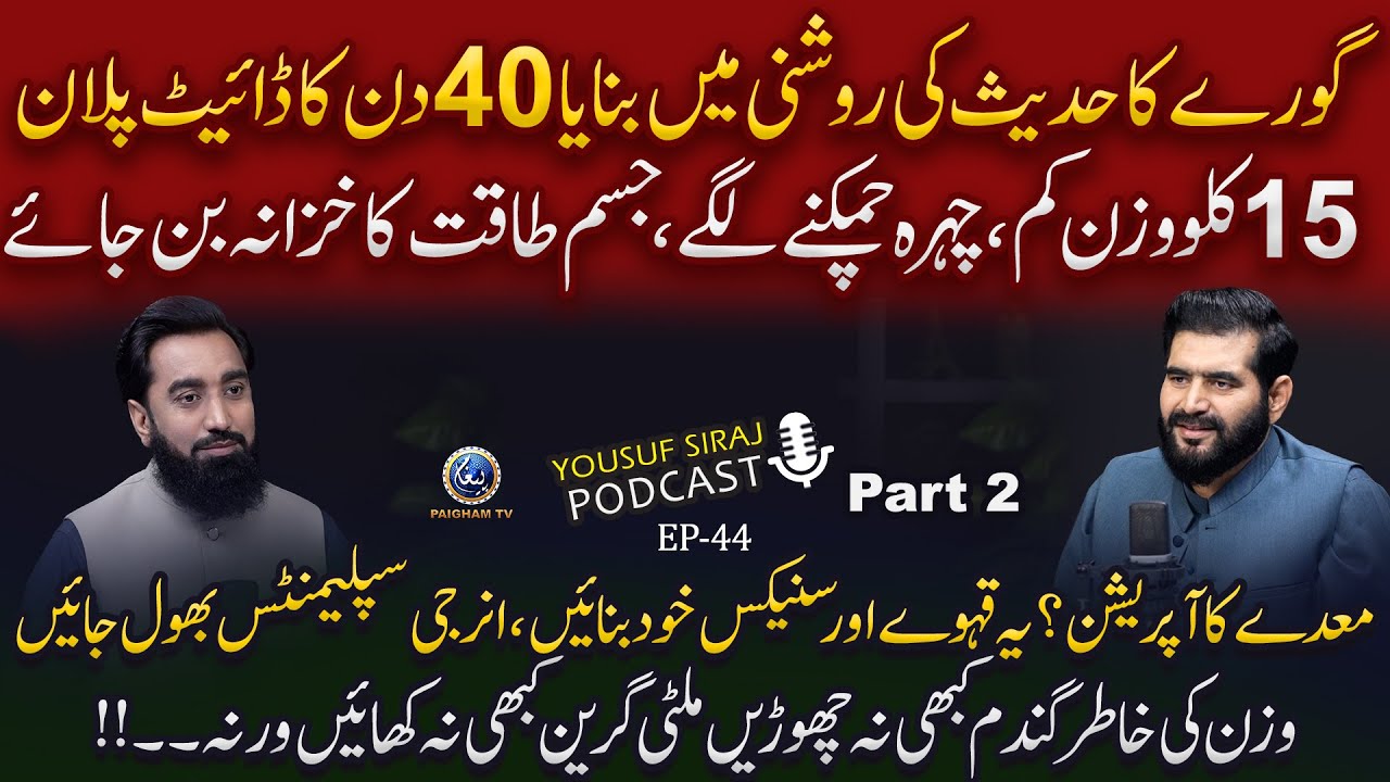 Hadees Ki Roshni me 40 din ka diet plan,15 KG wazan Kam | YS Podcast Ft. Hakeem Nasruallah EP 47
