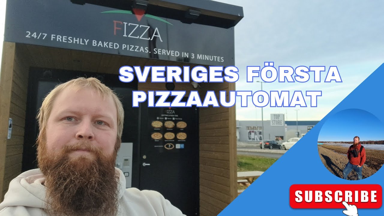 V&auml;rldens mest popul&auml;ra pizzaautomat | Testar en pizzaautomat i Sverige