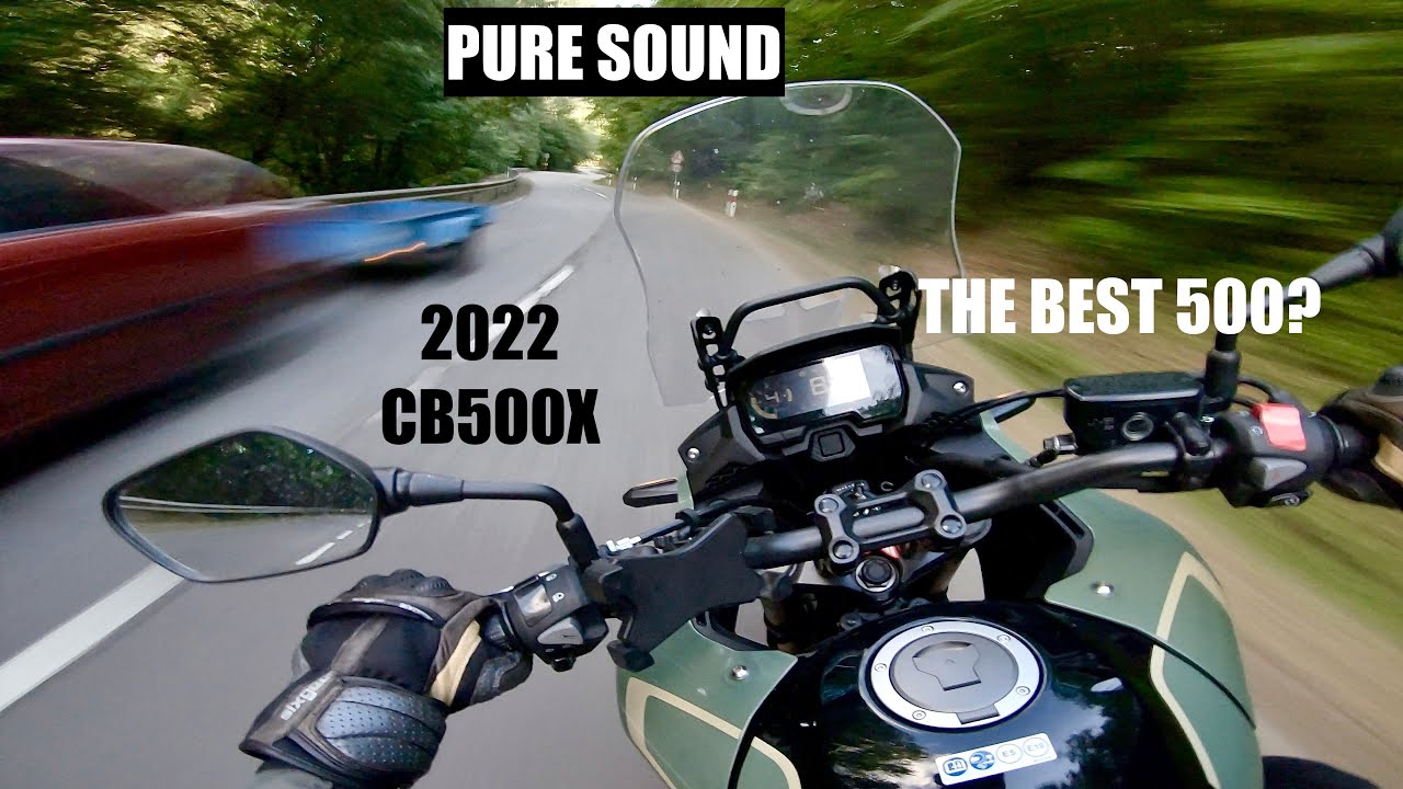 HONDA CB500X sound [Onboard action]