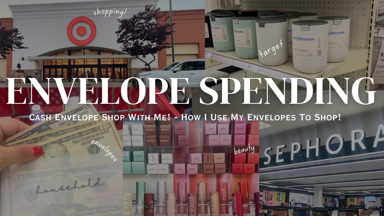 Shop With Me Spending From My Envelopes | How I Shop Using Cash Envelopes | Target, Sephora, Walmart