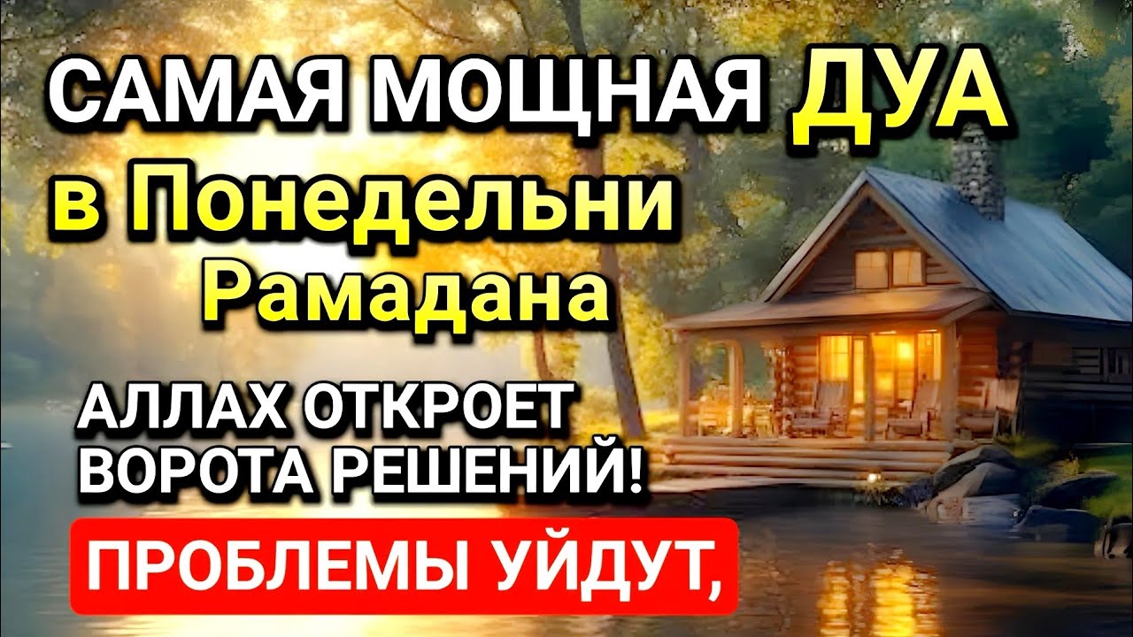 Самая сильная дуа в Понедельник! Ризк, богатство, успех, счастье!l