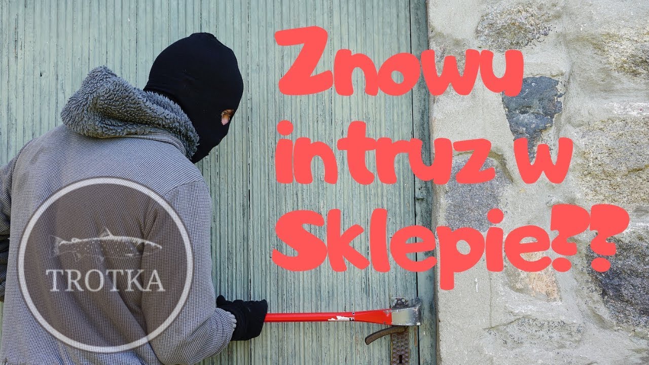 Intruz w Sklepie Wędkarskim Ukryta Kamera #intruz #sklep #trotka