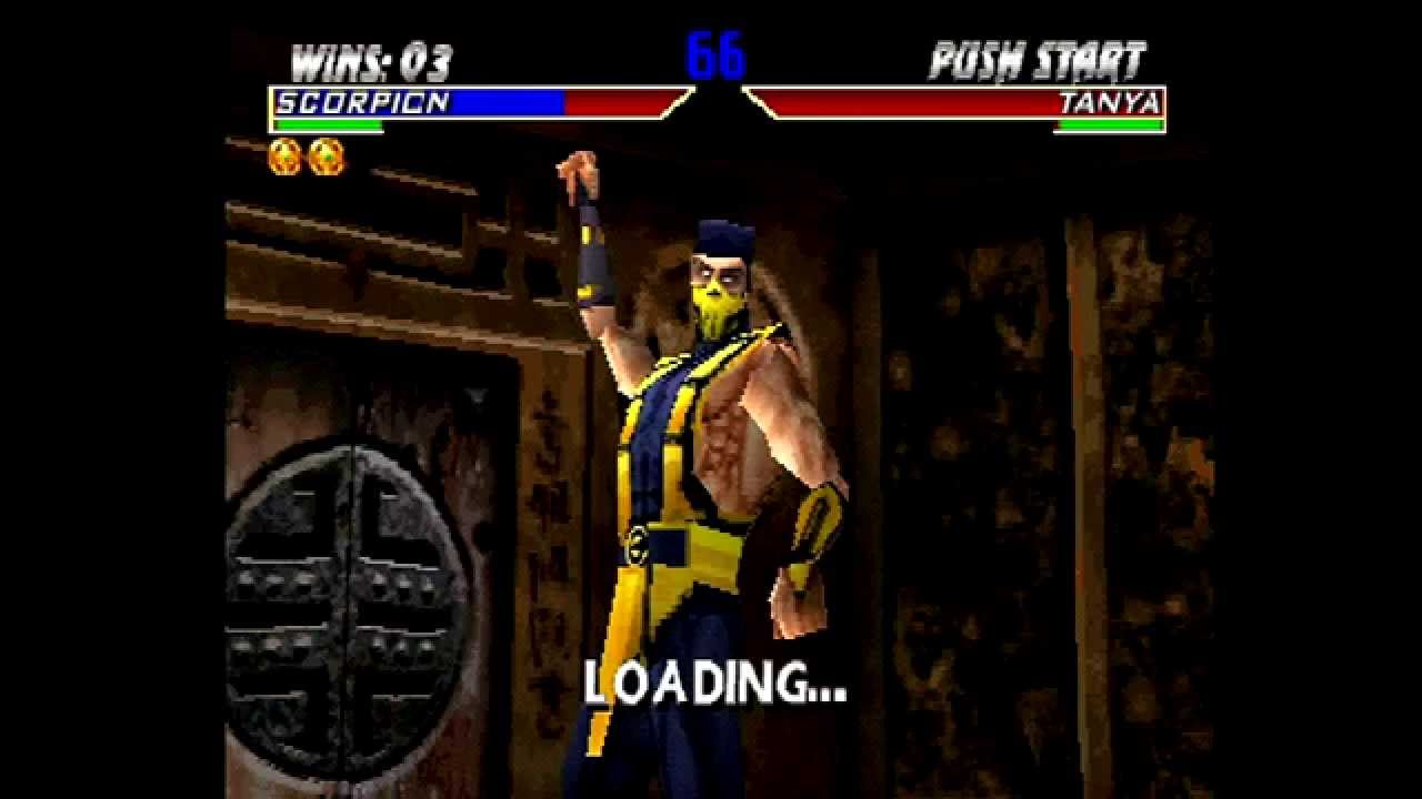 Mortal Kombat 4 (PlayStation) Arcade as Scorpion
