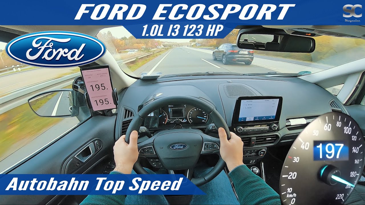 Ford EcoSport 123 HP (2020) - Autobahn Top Speed Drive
