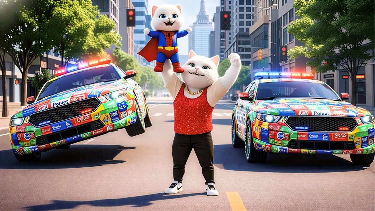 🚔Police Car Made from Soda Cans Was Mocked — The Kitten Proved What No One Expected | AI Cat Story