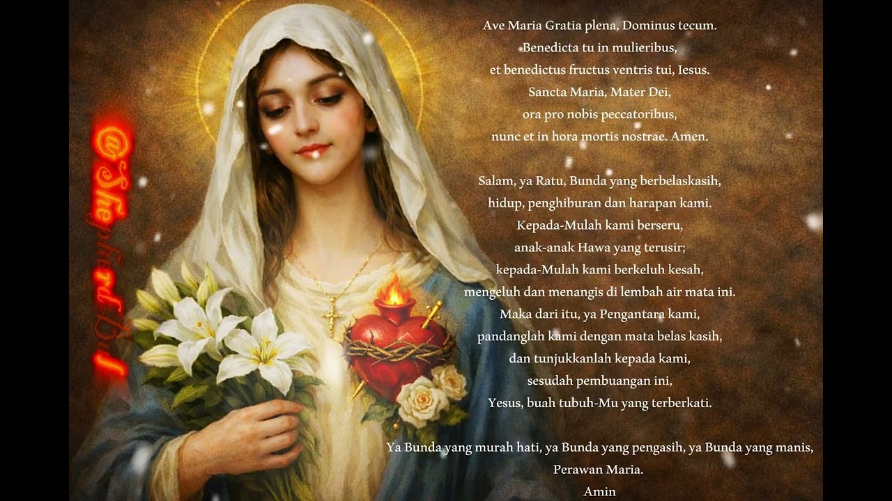 Ave Maria I Salve Regina - Catholic Adorationis Prayer - Meditation Songs ( @shepherdbali  )