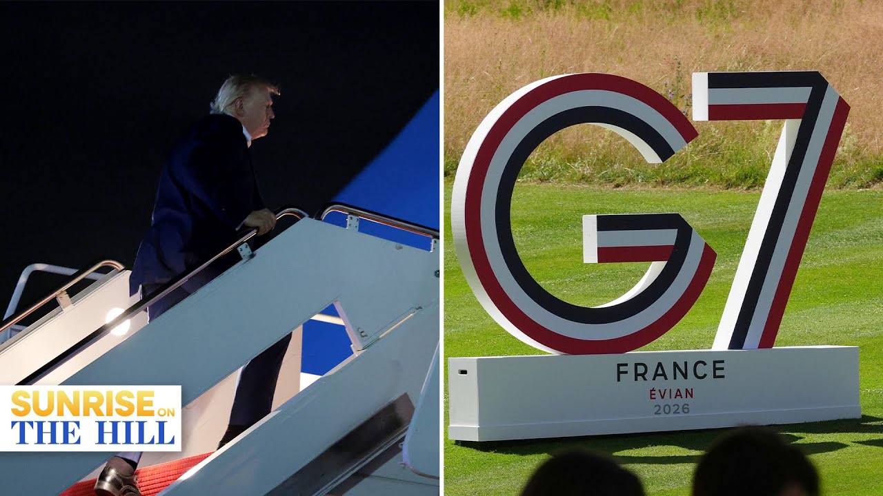 Трамп направляется во Францию ​​на саммит G7 после объявления о мирном соглашении с Ираном | Sunrise