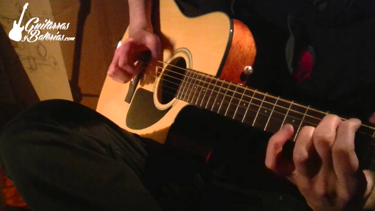 Guitarra electroacústica Fender CD-60CE Demostración