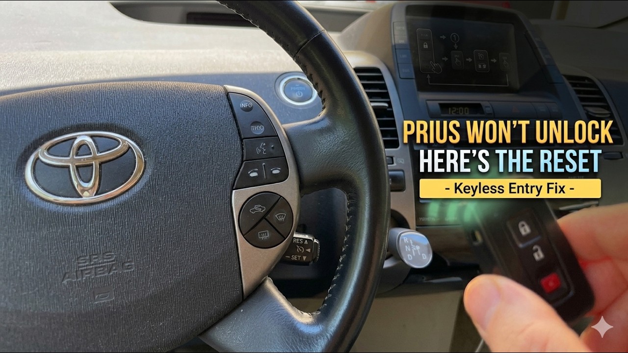Fix Prius that does not Unlock Automatically: Reset Keyless Entry! #prius